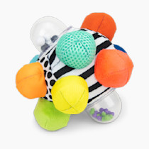 Sassy Developmental Bumpy Ball, Easy to Grasp Bumps Help Develop Motor Skills, Ages 6+ Months