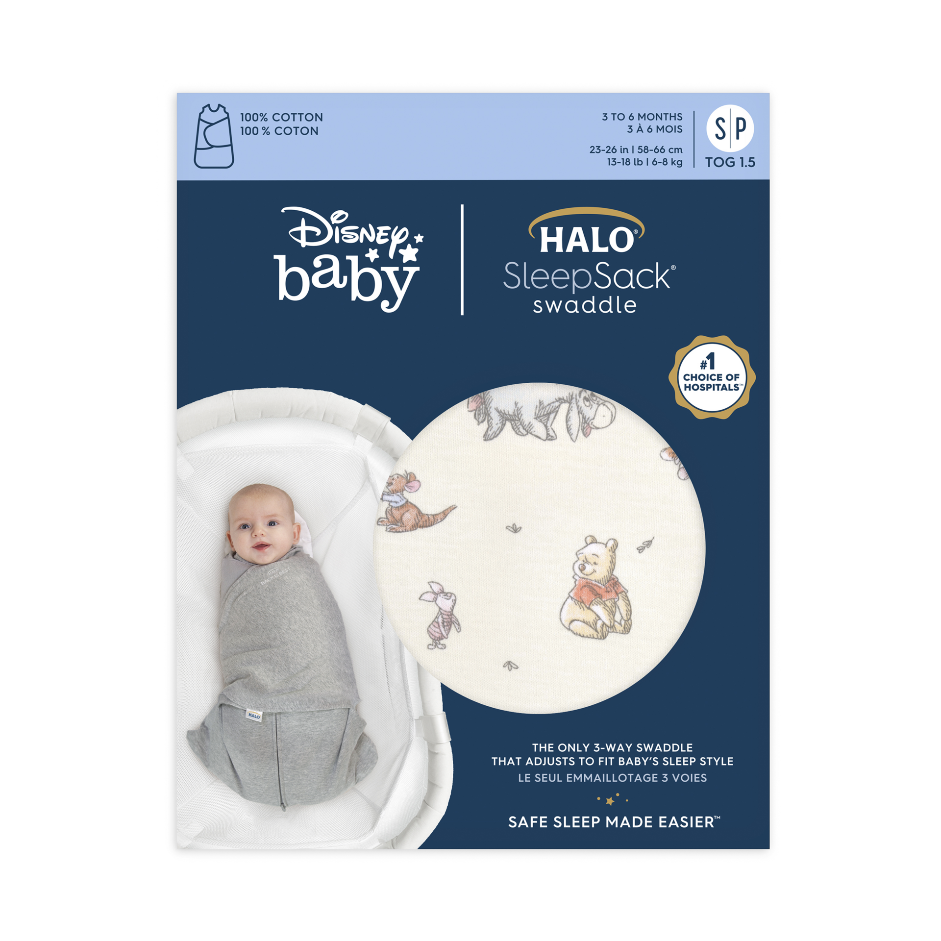 Halo Disney SleepSack Swaddle Cotton.