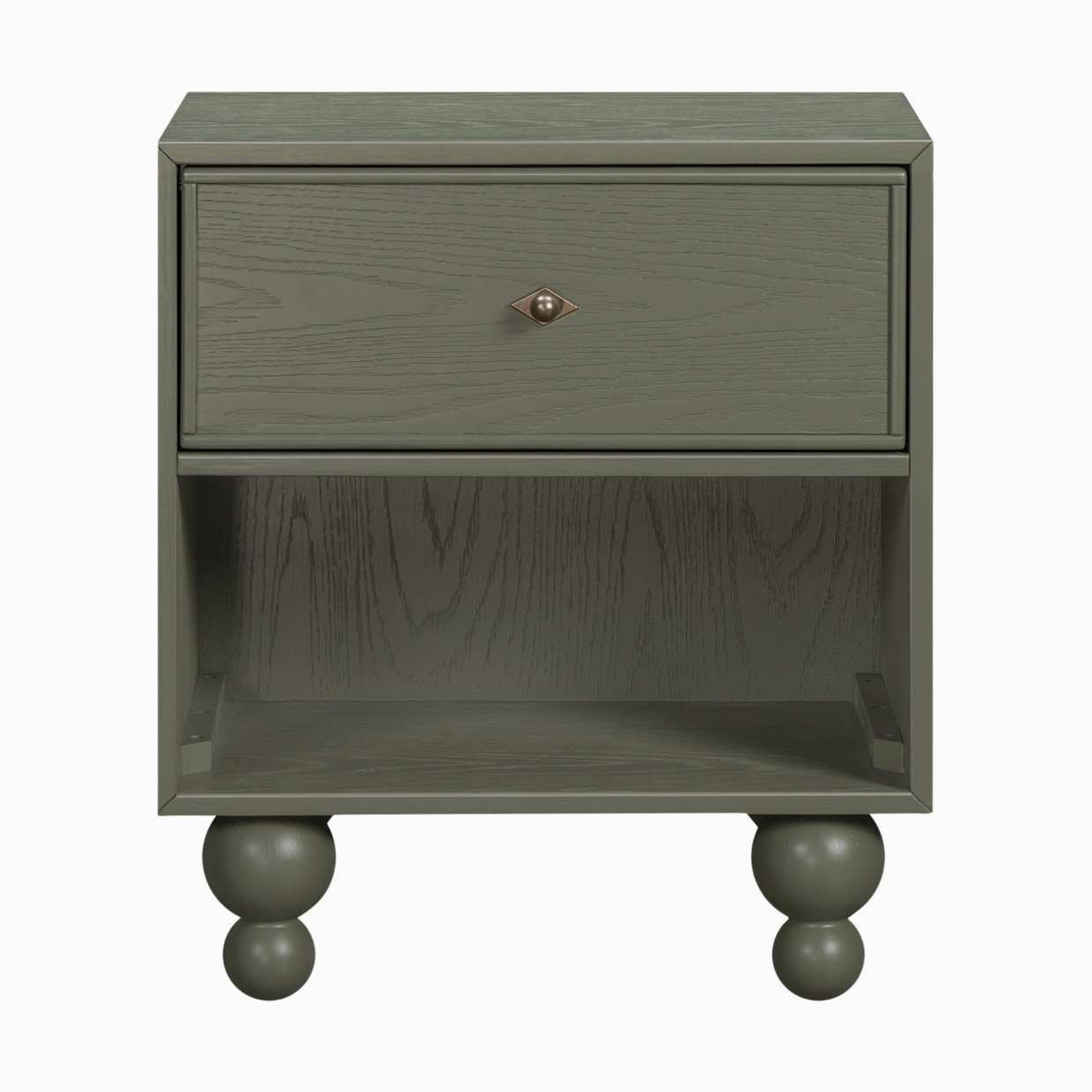 babyletto Astre Assembled Nightstand by Nate Berkus - Archival Elm.