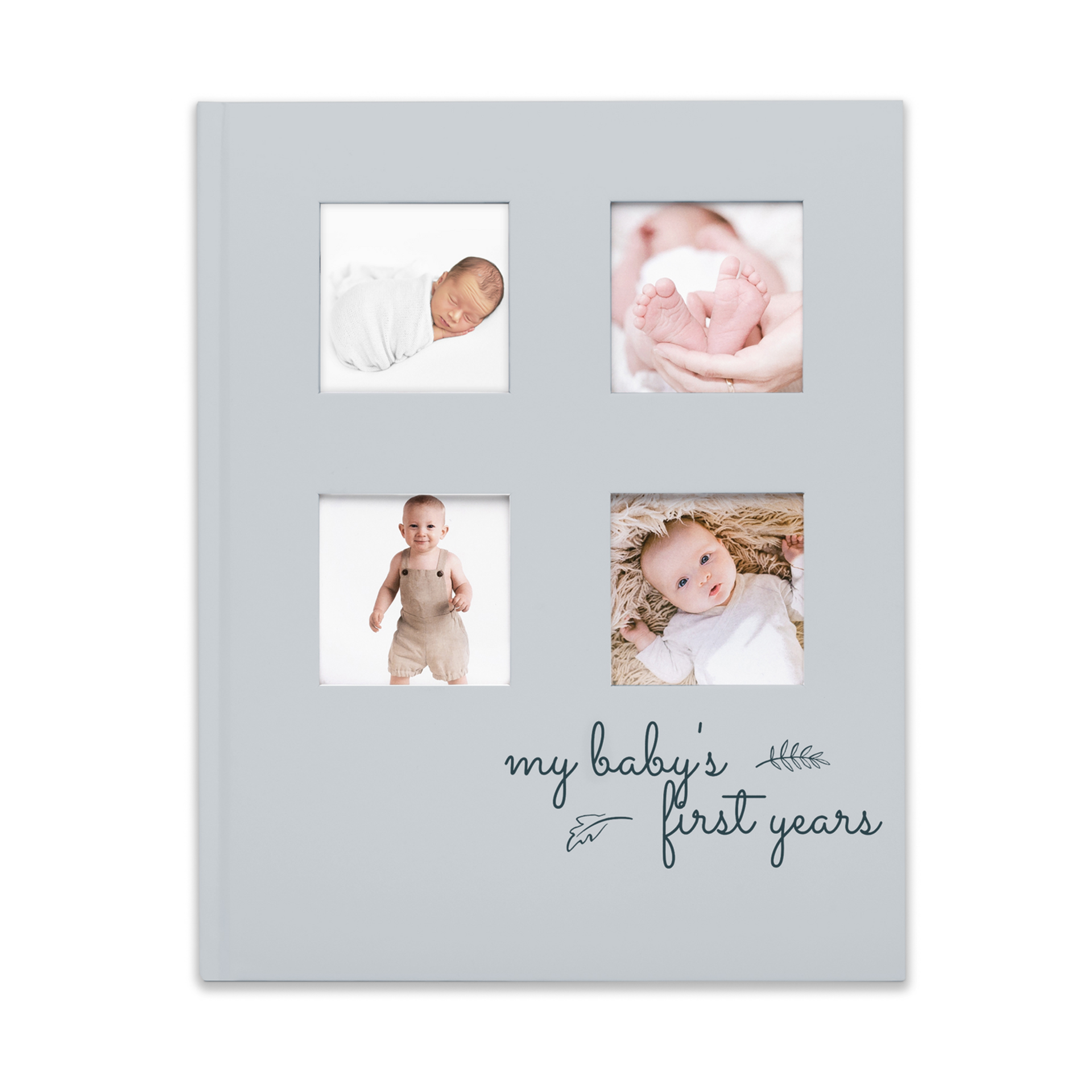 KeaBabies My Baby's First Years Memory Book - Sketch - Dust Gray ...