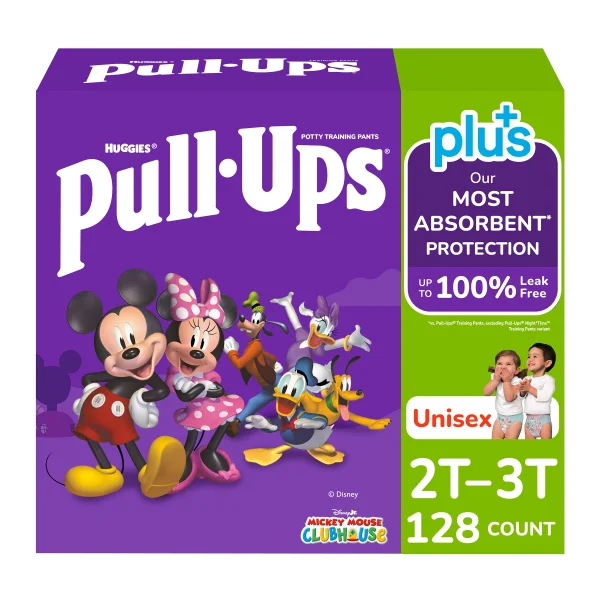 Huggies  Pull-Ups Plus Training Pants, Unisex, 128-count.