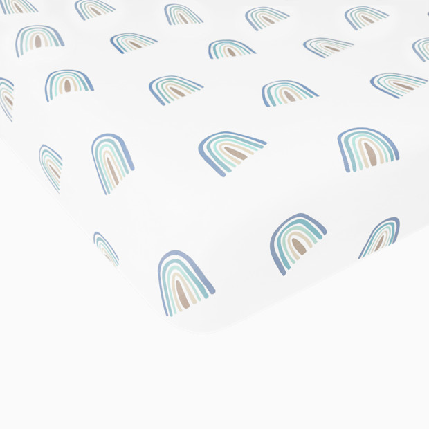 Kyte Baby Crib Sheet - Slate Rainbow.