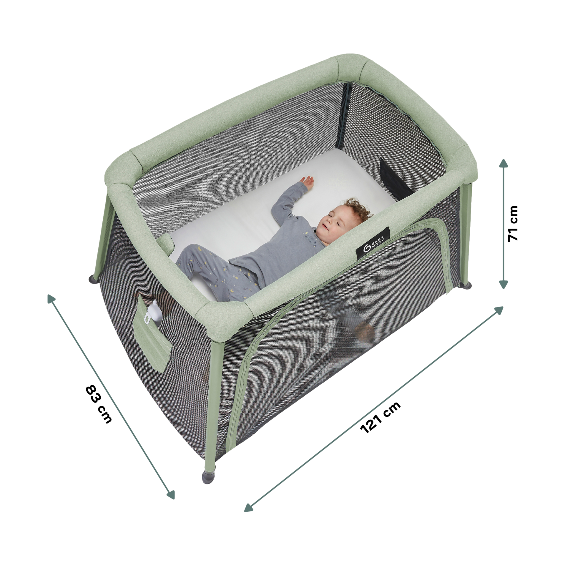 Babymoov Moov & Comfy 3-in-1 Travel Bed, Playard, and Bassinet.