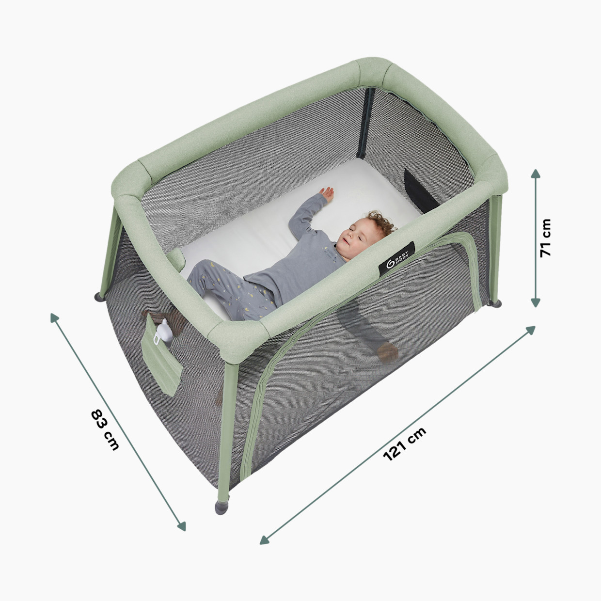 Babymoov Moov & Comfy 3-in-1 Travel Bed, Playard, and Bassinet.