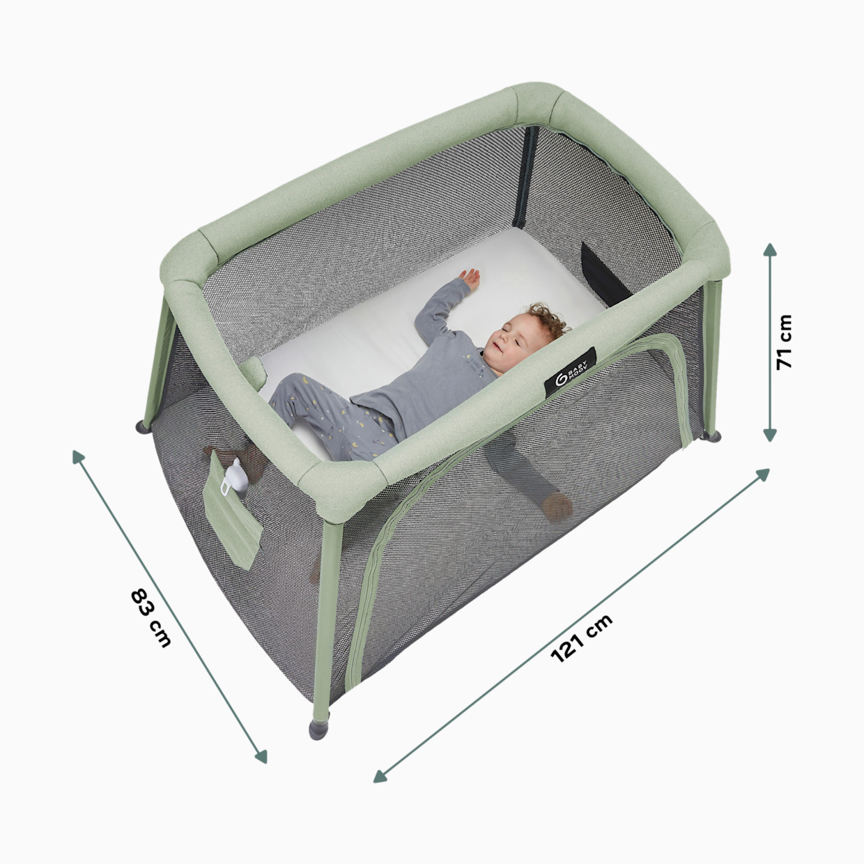 Babymoov Moov & Comfy 3-in-1 Travel Bed, Playard, and Bassinet.