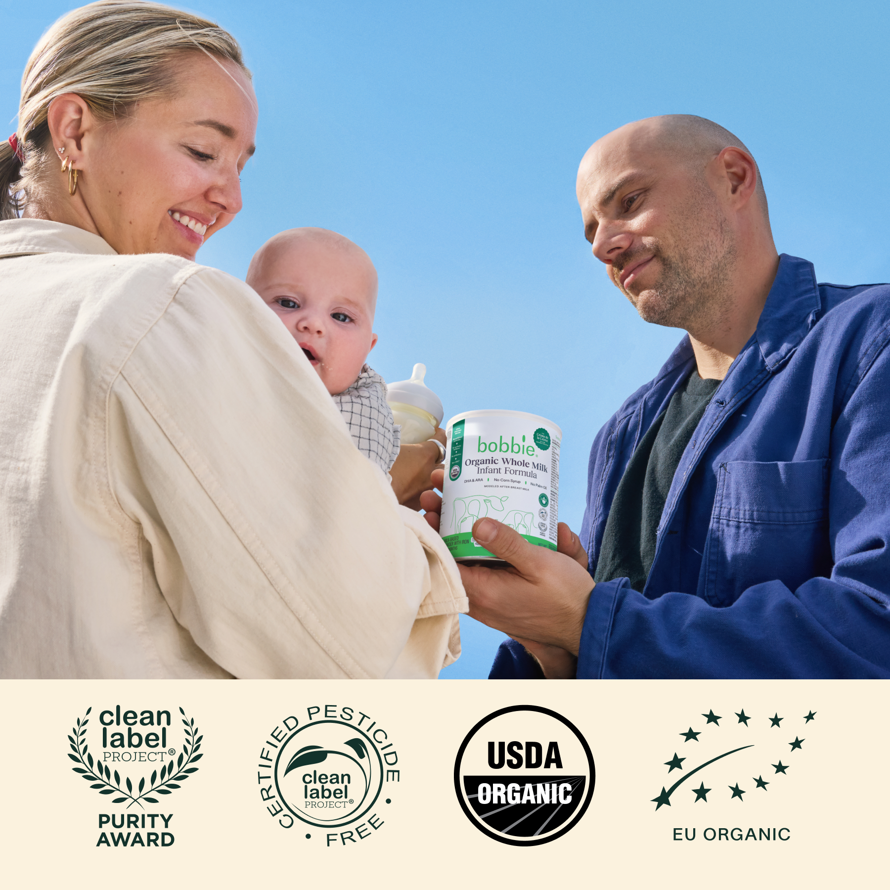 Bobbie Organic Whole Milk Infant Formula.