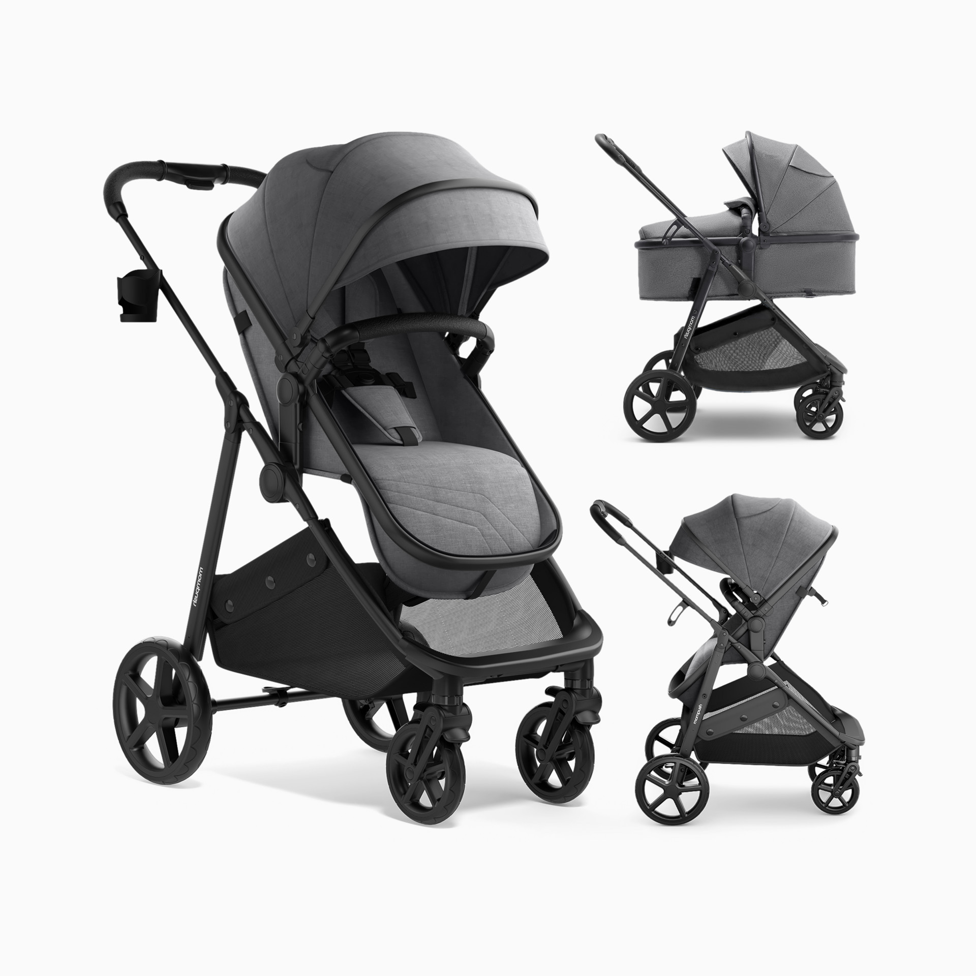 Mompush Wiz Stroller - Black | Babylist Shop