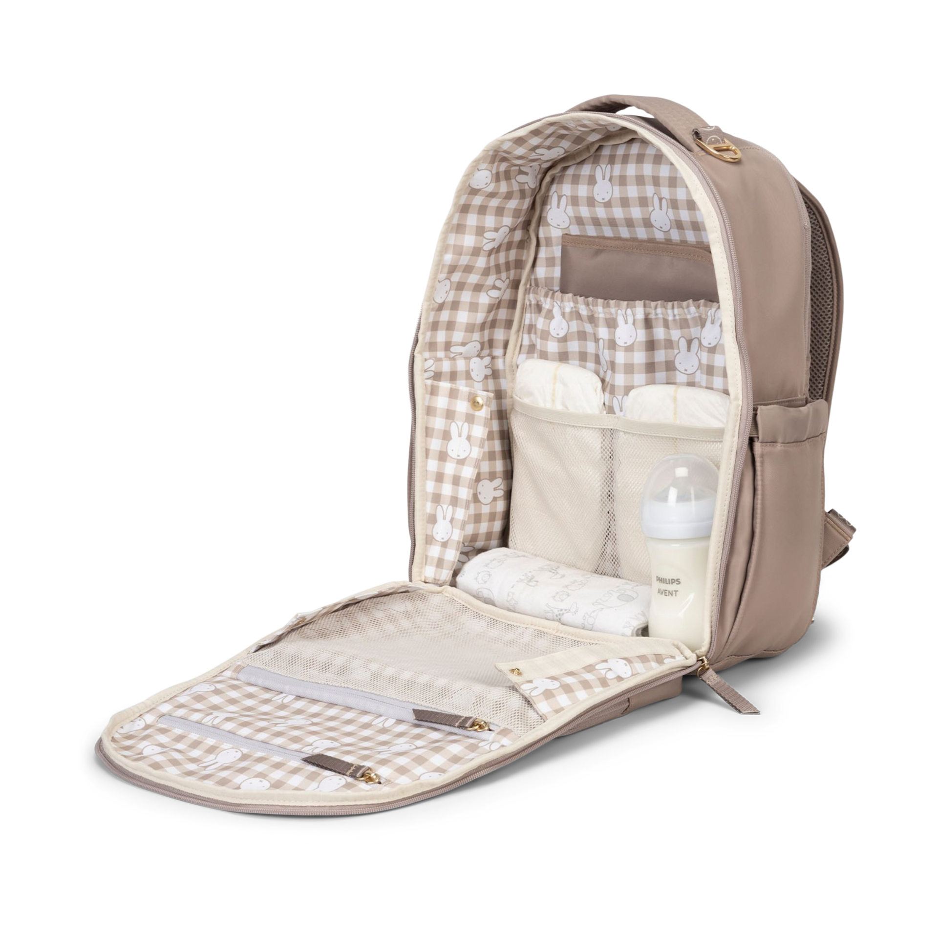 JUJUBE The Classic Backpack - Taupe Miffy.