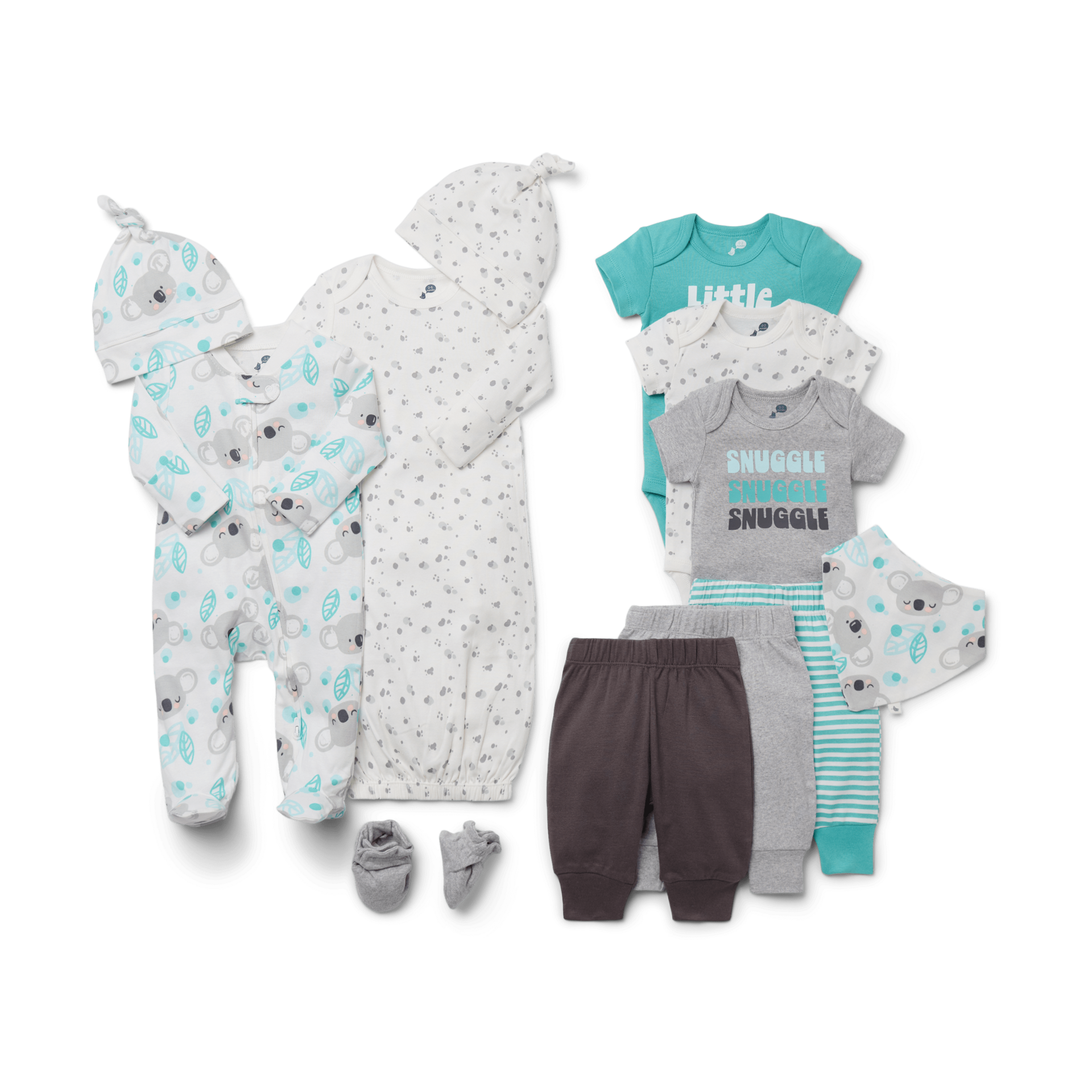 Small Story 12-Piece Essentials Layette Set - Snuggle Snuggle Snuggle ...