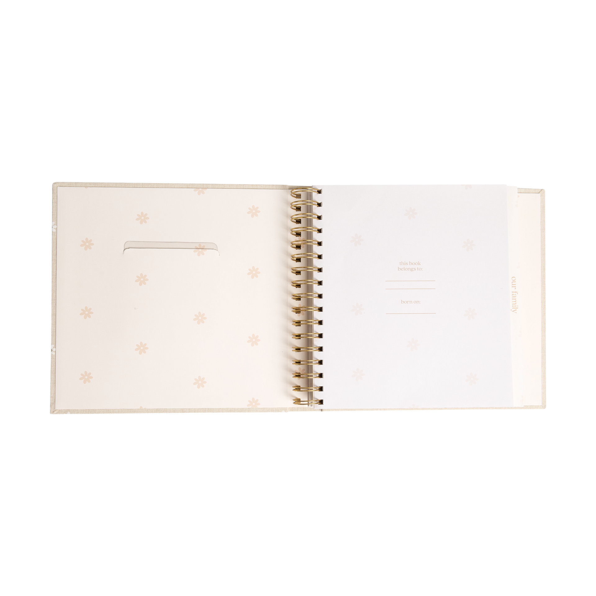 Pearhead Daisy Print Baby Book.