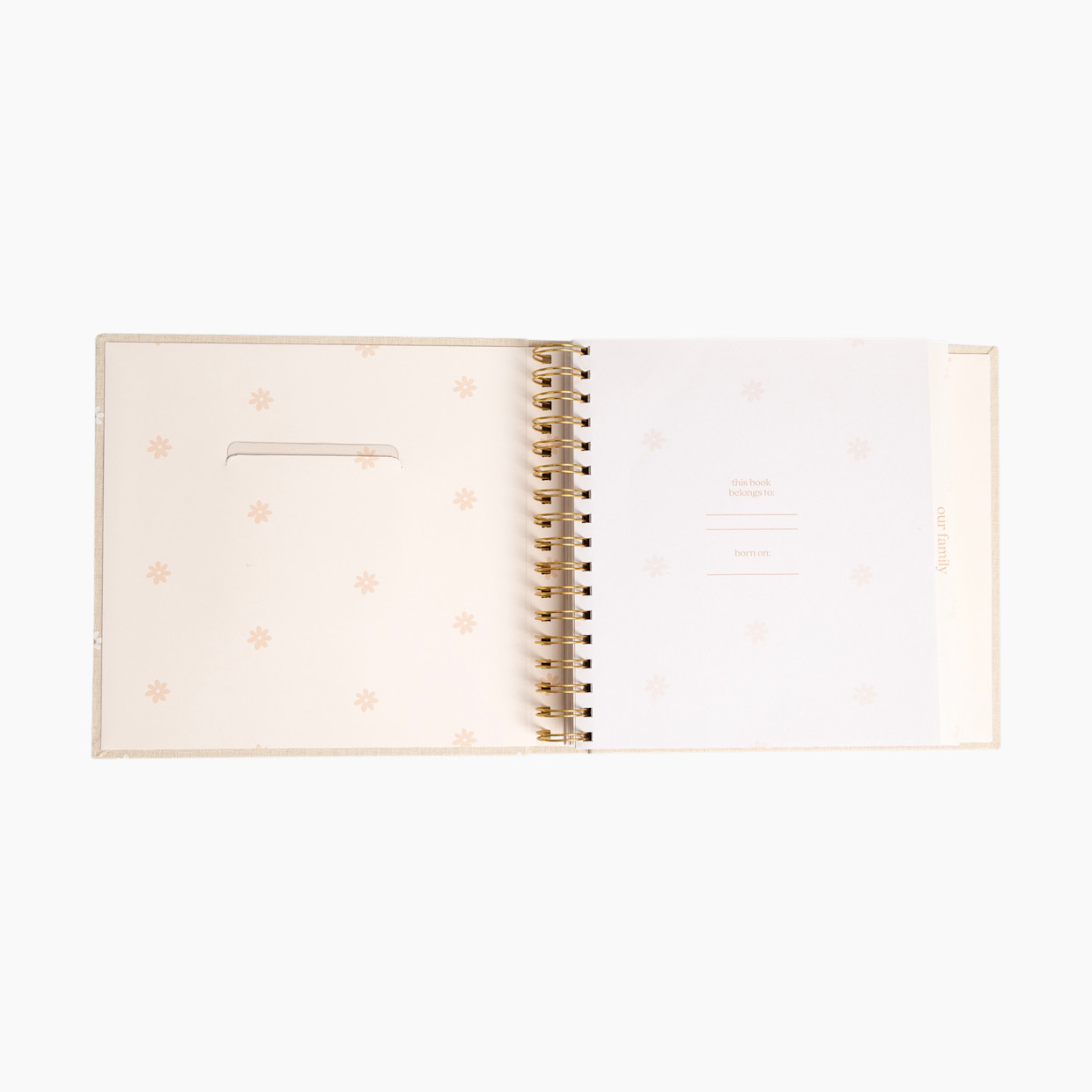 Pearhead Daisy Print Baby Book.