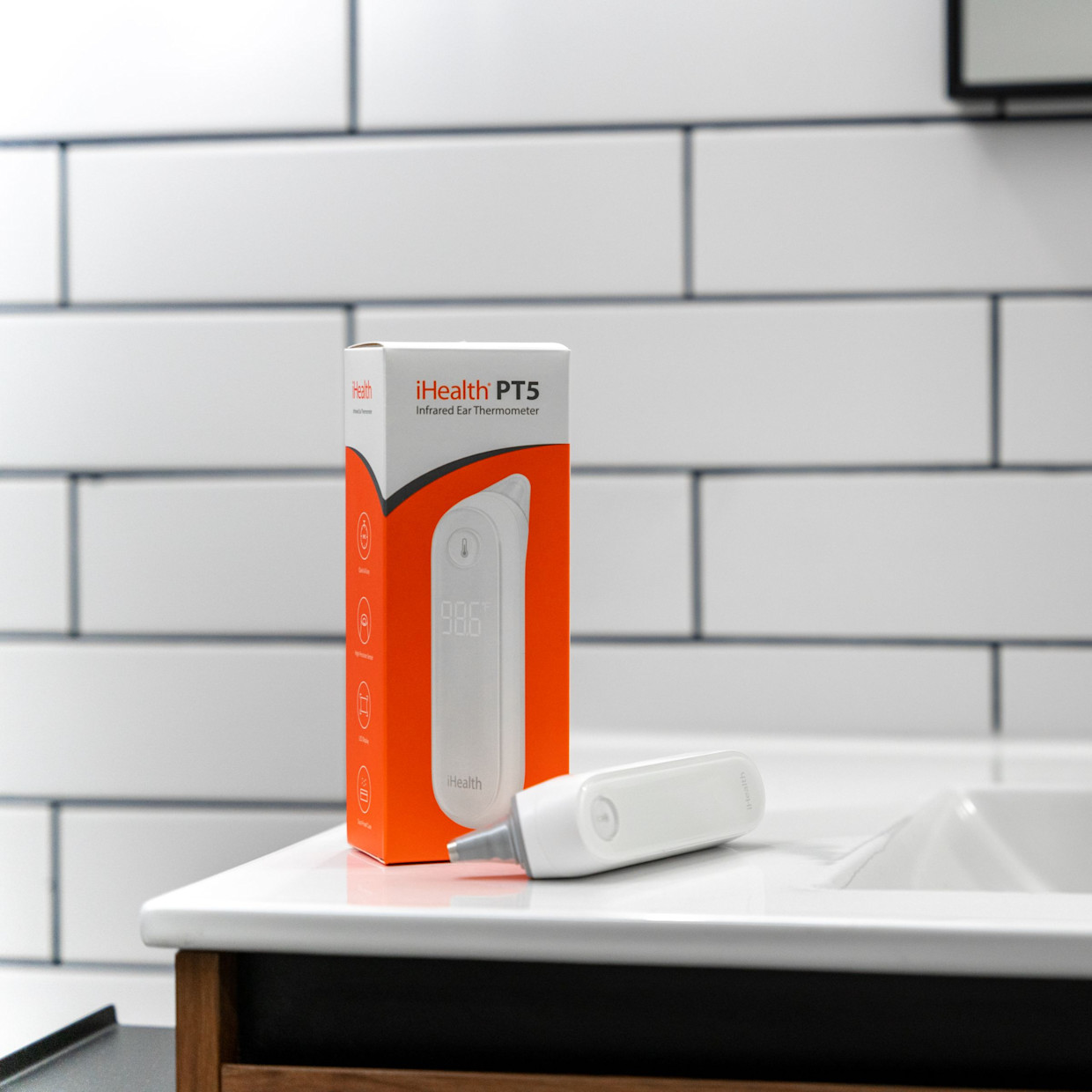 iHealth Labs PT5 Infrared Ear Thermometer - White.