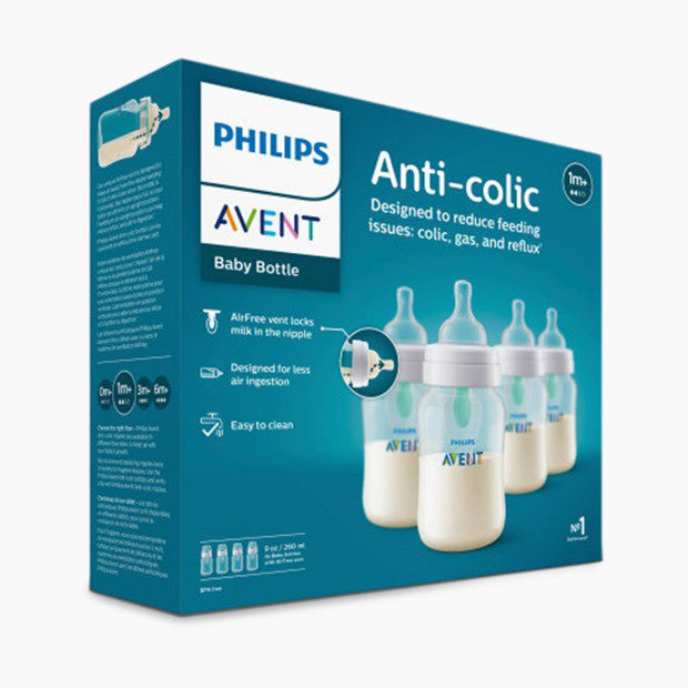 Philips Avent Avent Anti-colic Bottle With AirFree Vent - Clear, 9 Oz, 4.