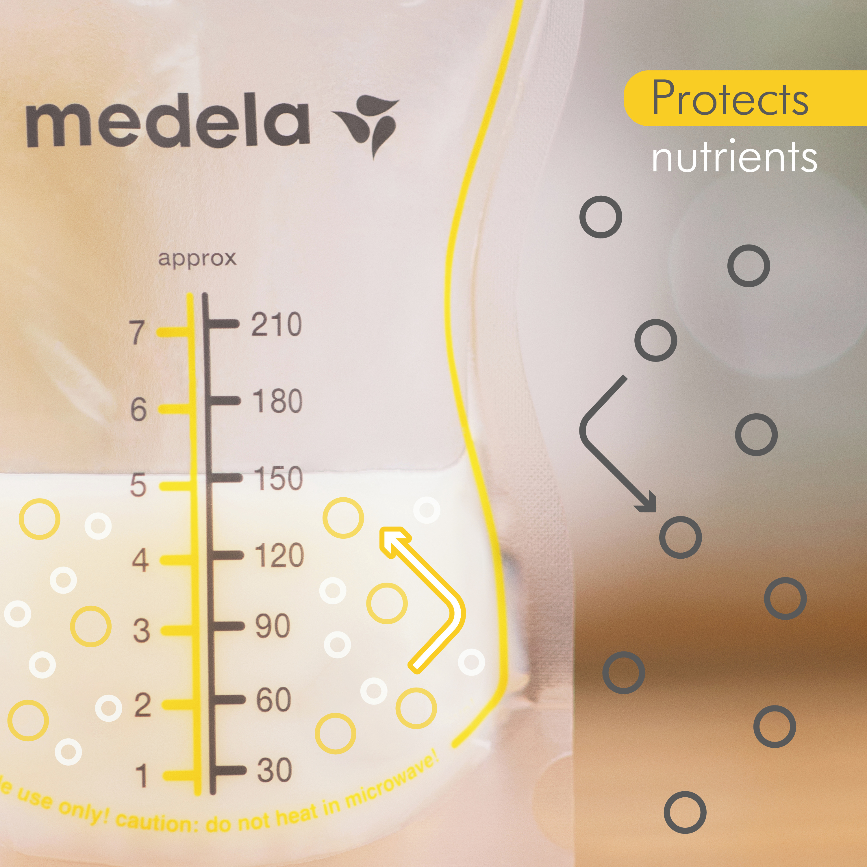 Medela Easy Pour Breast Milk Storage Bags.