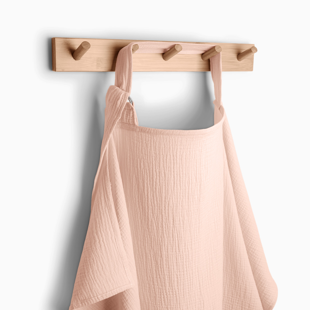 Comfy Cubs Muslin Nursing Cover with Adjustable Neck Strap - Blush, 1.
