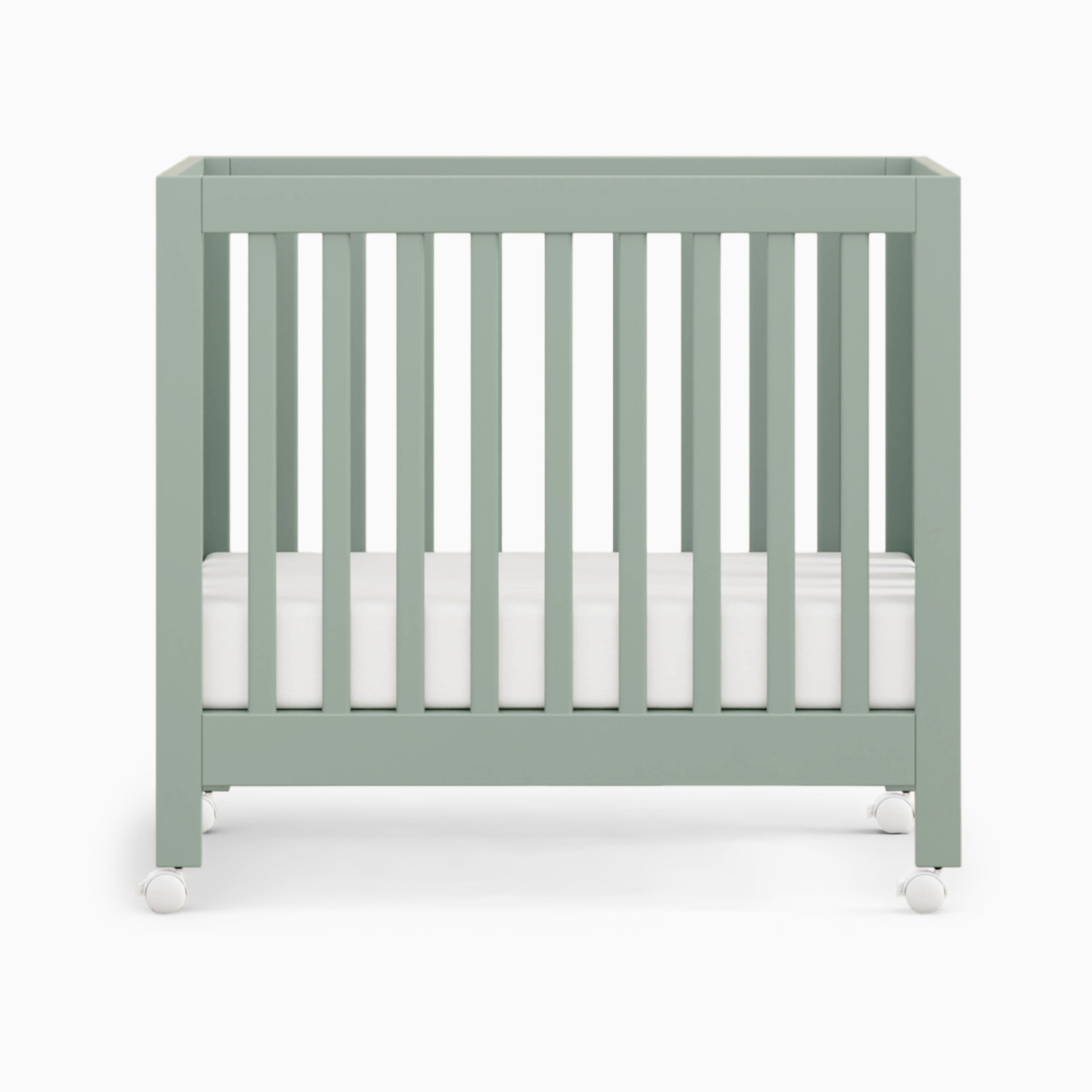 babyletto Origami Mini Crib - Light Sage.