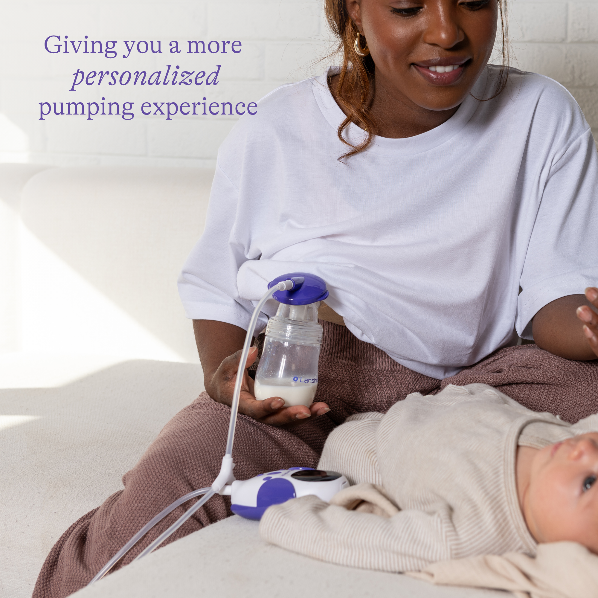Lansinoh Thrive 2-in-1 Breast Pump.