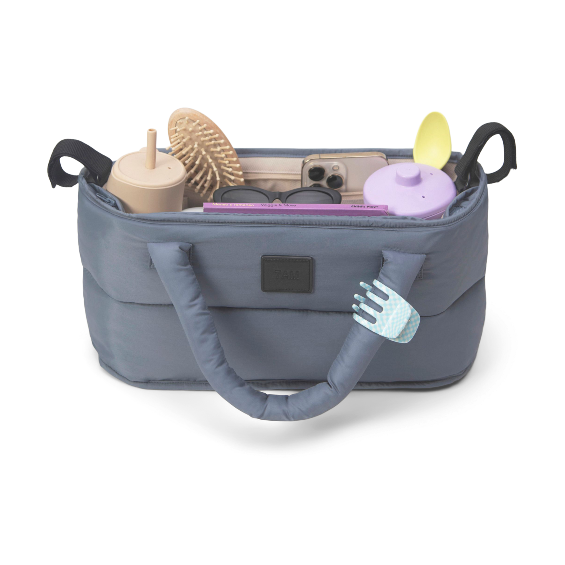 7AM Enfant Stroller Organizer - Ash Blue.