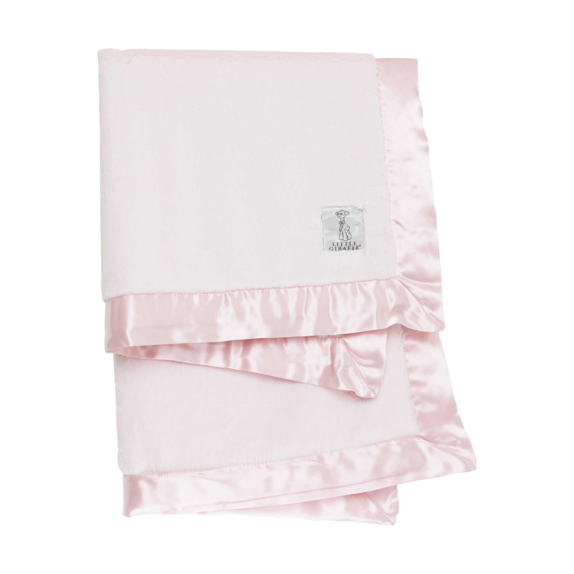 Little Giraffe Luxe Solid Blanket In a Box Pink Babylist Shop