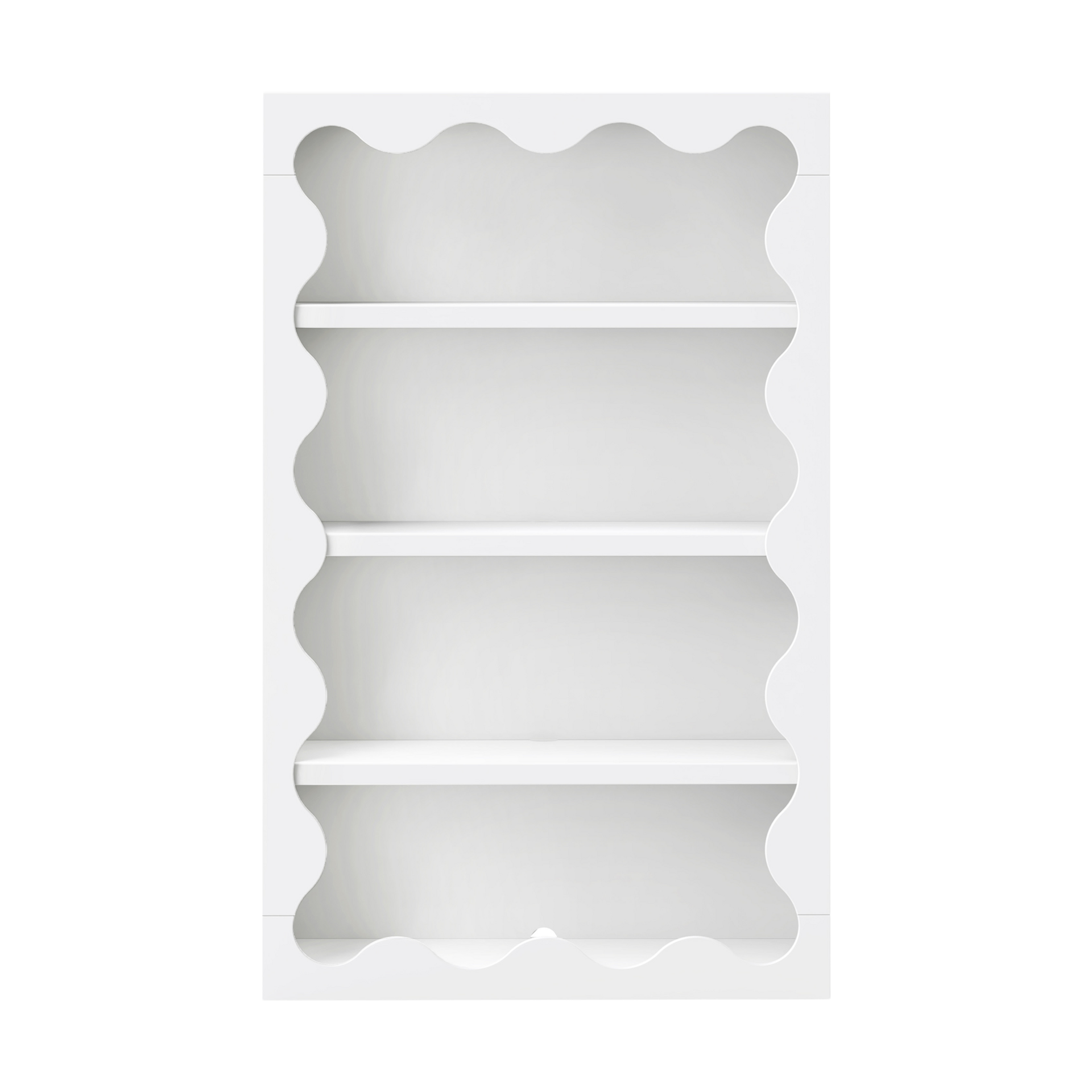babyletto Lido Wave Bookcase - White.