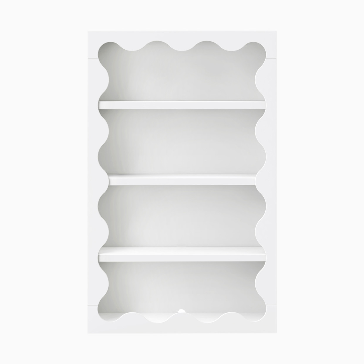 babyletto Lido Wave Bookcase - White.