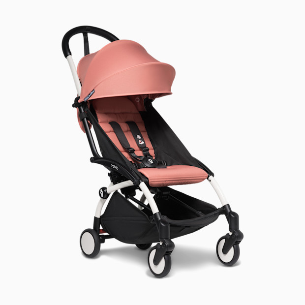 Babyzen YOYO2 Stroller Bundle - White Frame/Ginger Color Pack.