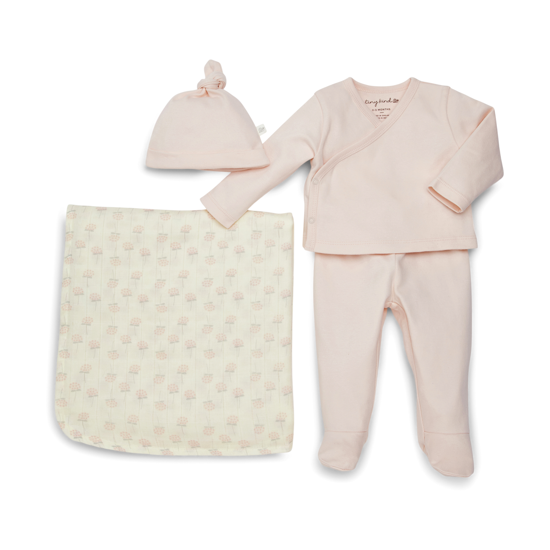 Tiny Kind The New Arrival 4 Piece Set - Floral Bunch, Newborn ...