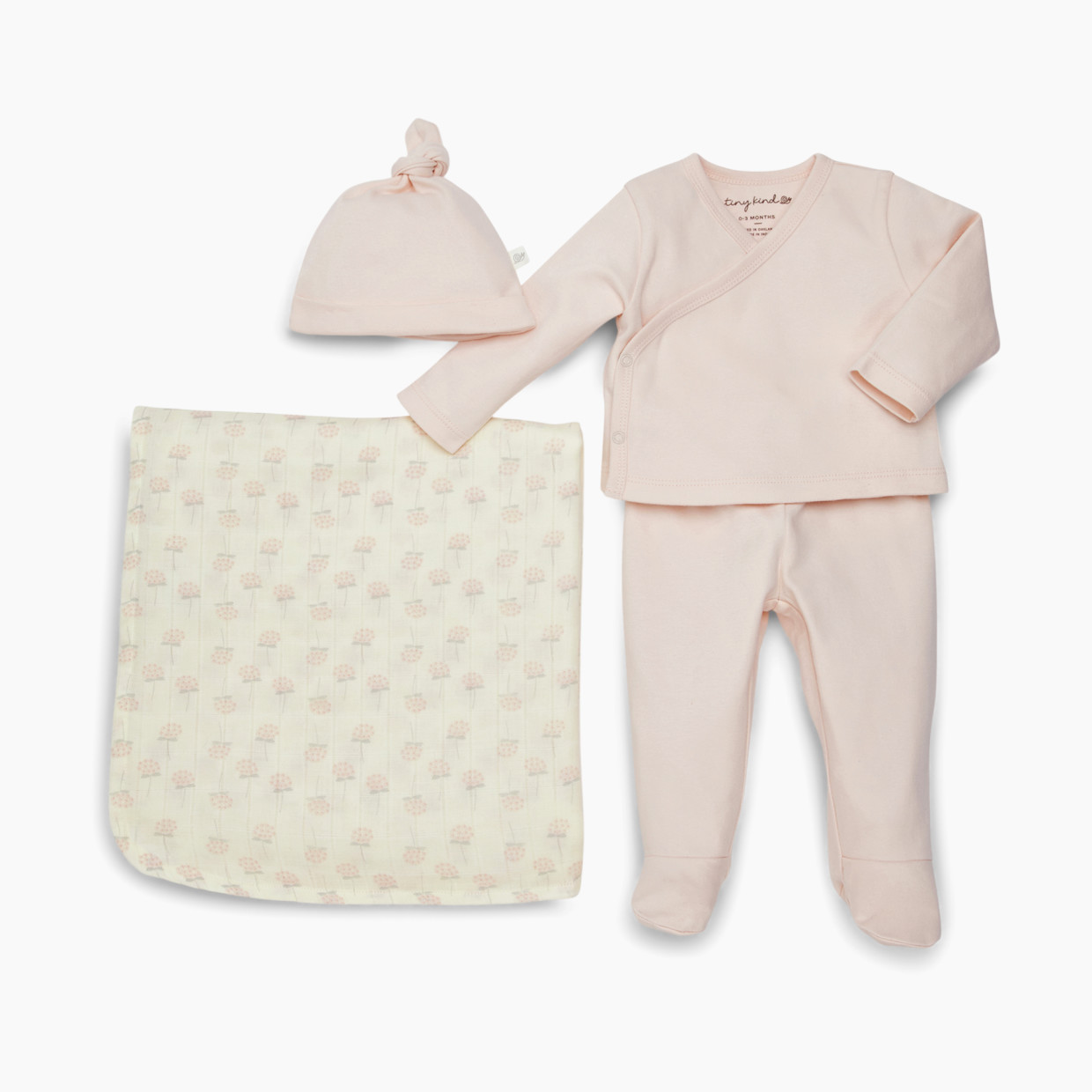 Tiny Kind The New Arrival 4 Piece Set - Floral Bunch, Nb.