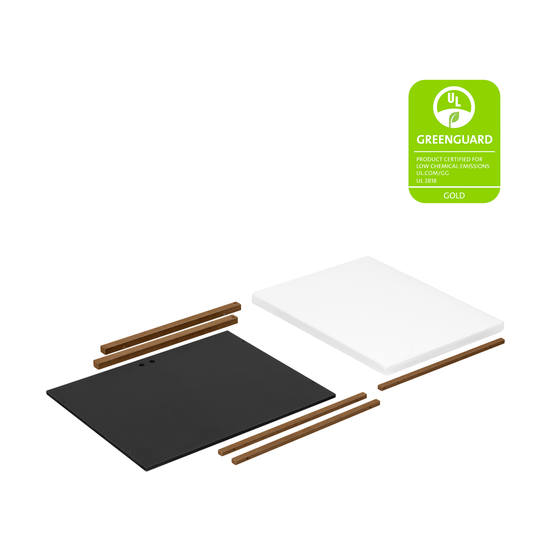 babyletto Palma All-Stages Midi Crib Conversion Kit - Natural Walnut.