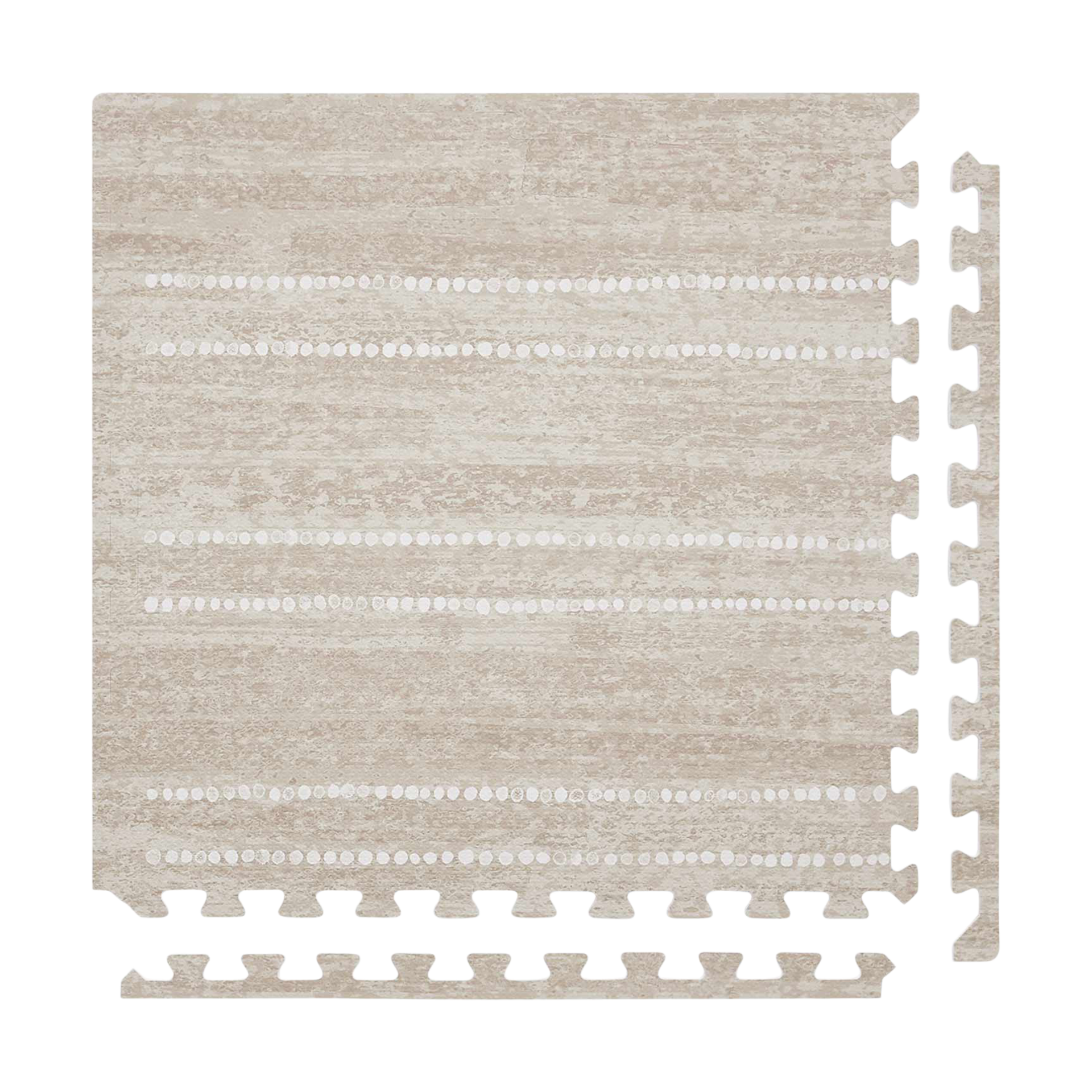 House of Noa Little Nomad Play Mat | Aspen - Dove, 4X8.
