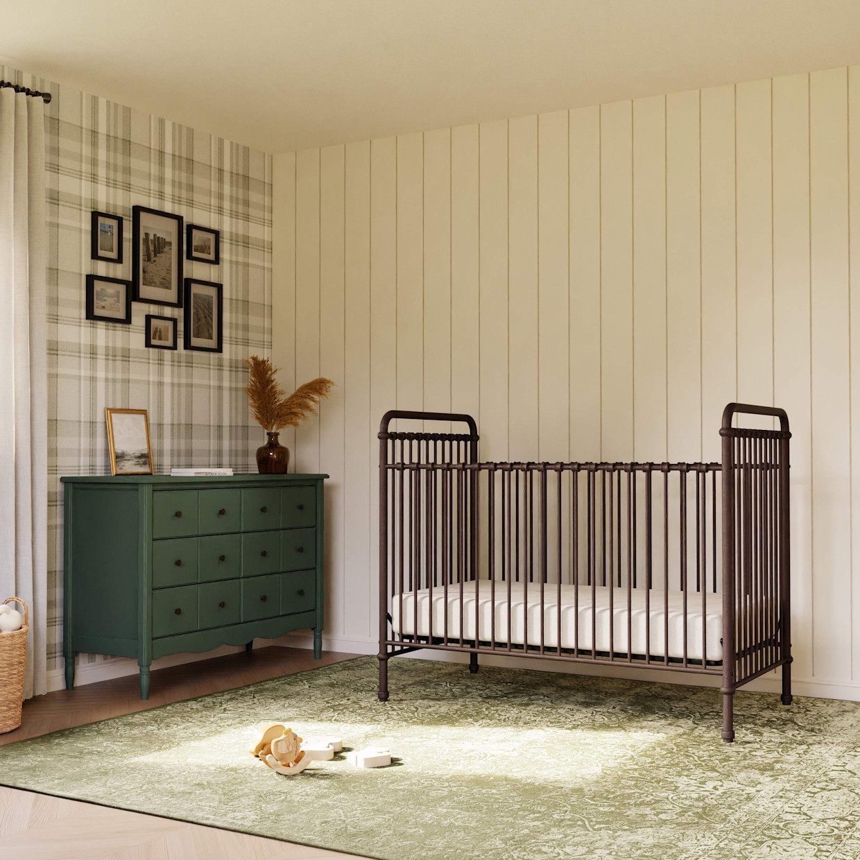 Namesake Abigail 3-in-1 Convertible Crib - Vintage Iron.
