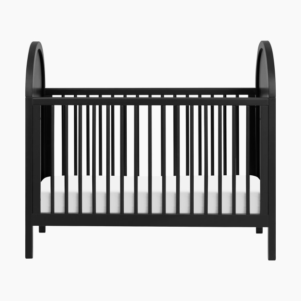 babyletto Bondi Cane 3-in-1 Convertible Crib - Black With Natural Cane.
