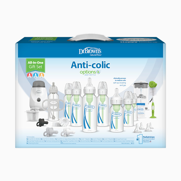 Dr. Brown's Anti-colic Options+ Narrow Baby Bottle All-In-One Gift Set.