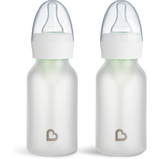 Munchkin Bond Silicone Coated Glass Baby Bottles.