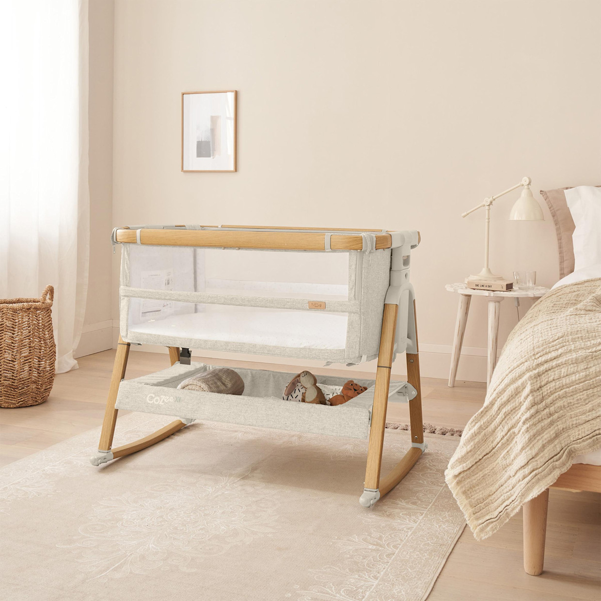 Tutti Bambini CoZee XL Complete Birth to 4+ Years Bundle - Oak/Ecru.