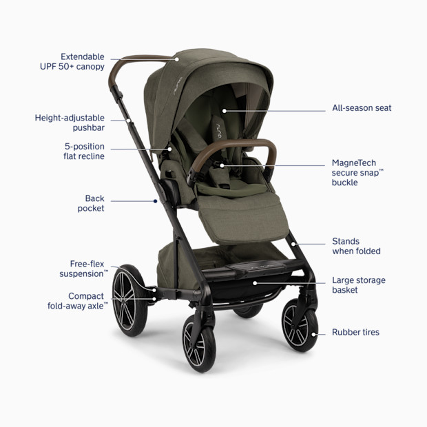 MIXX next Stroller with Mag Buckle.