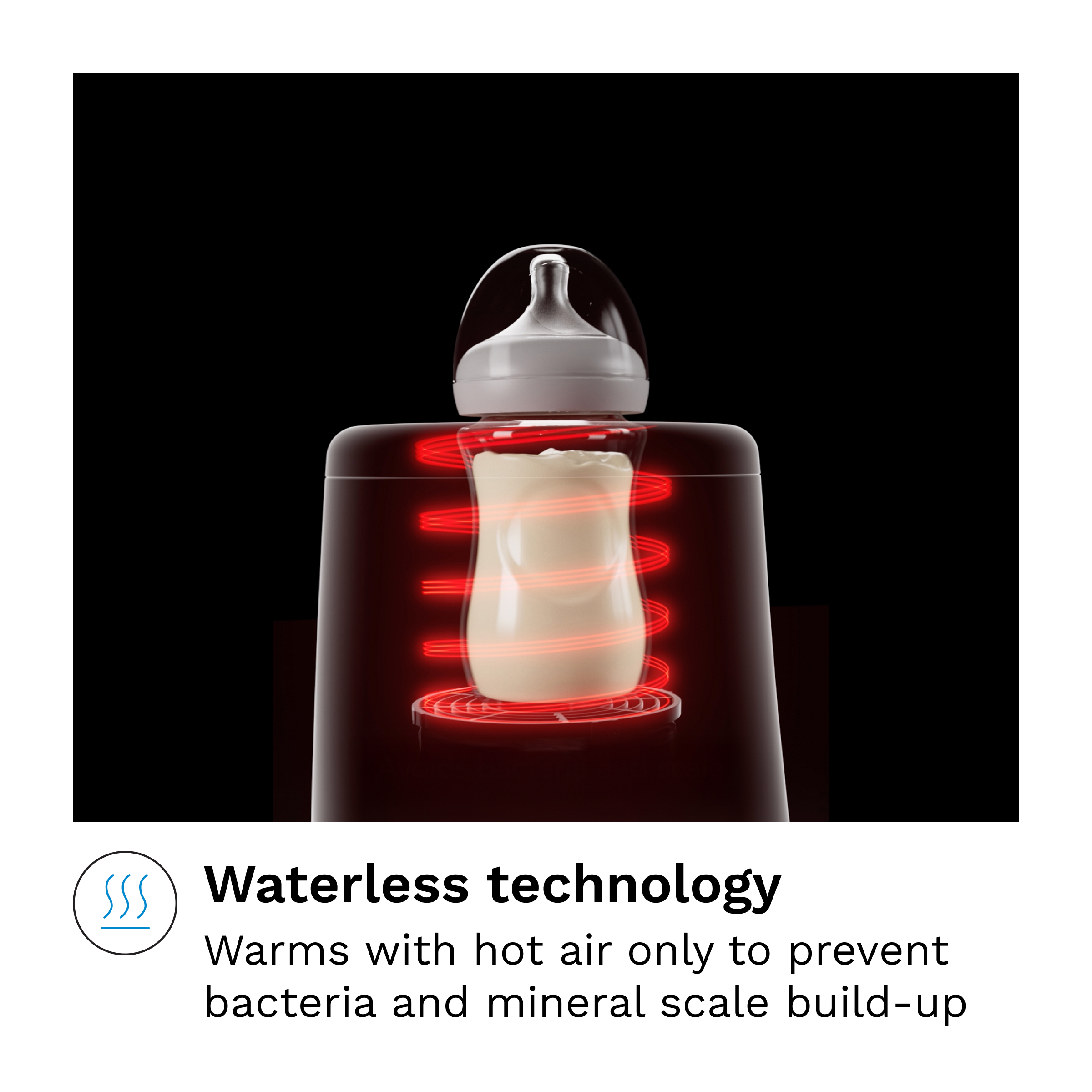 Baby Brezza AirSwirl Waterless Bottle Warmer.