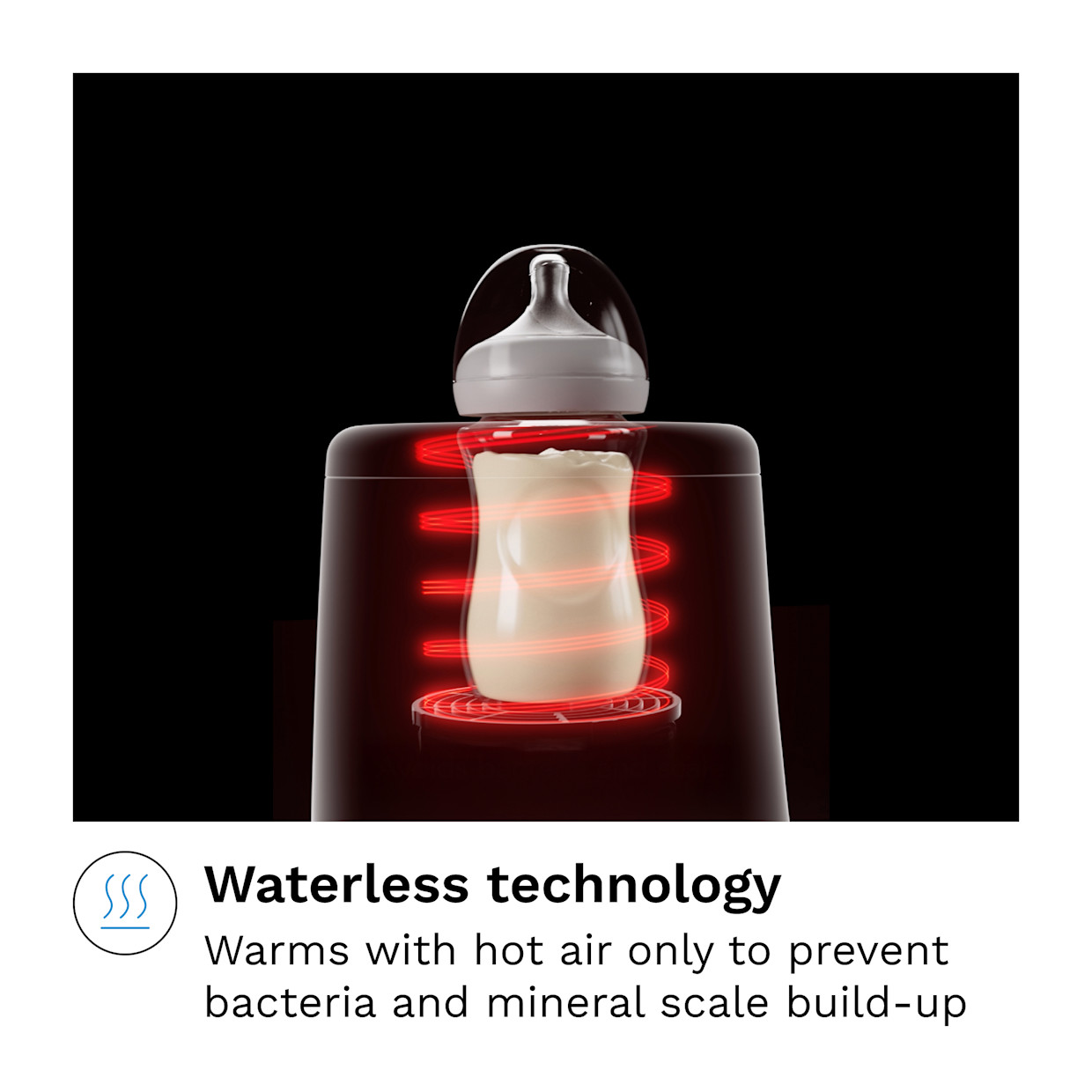 Baby Brezza AirSwirl Waterless Bottle Warmer.