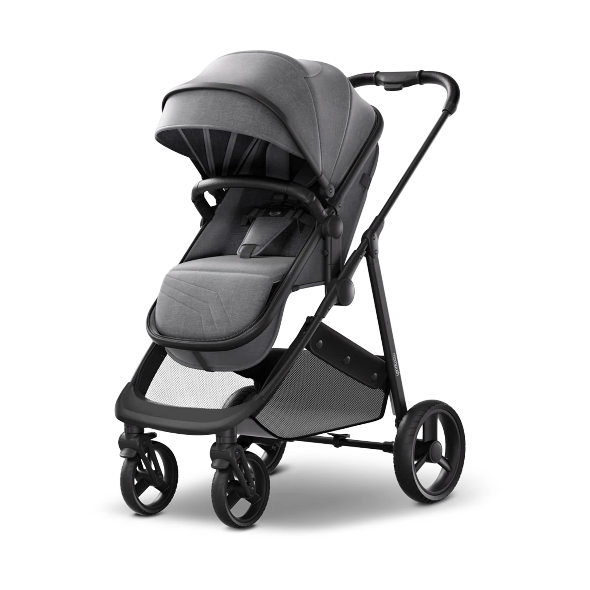 Mompush Wiz 2 in 1 Baby Stroller with Bassinet Mode, Convertible Infant Stroller for Newborn and Toddler with Reversible Seat and Large UPF 50+ Canopy