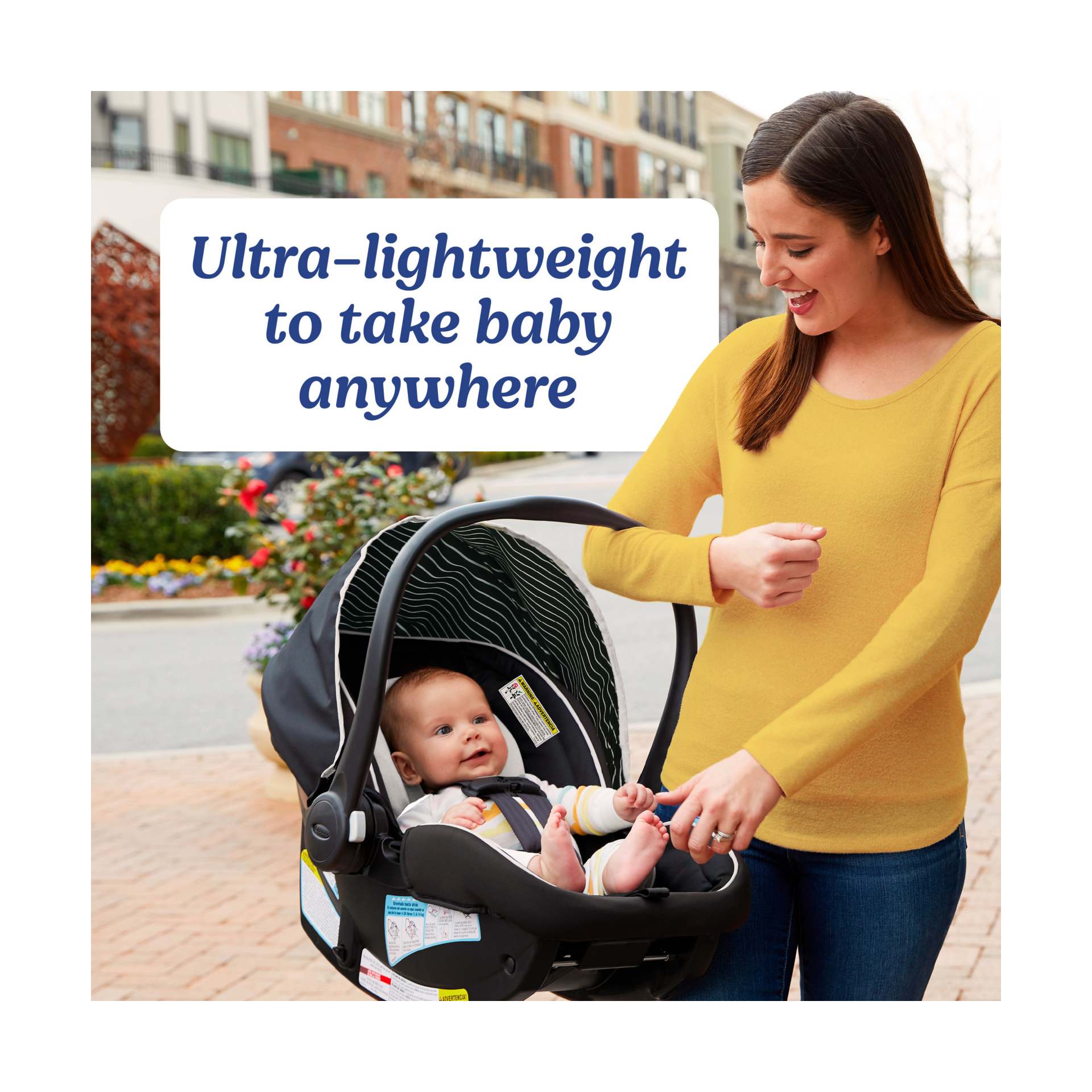 Graco SnugRide 35 Lite LX Infant Car Seat & Extra Base - Studio/Black.