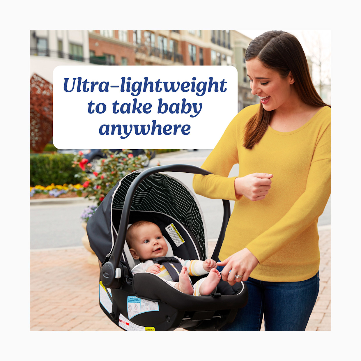 Graco SnugRide 35 Lite LX Infant Car Seat & Extra Base - Studio/Black.