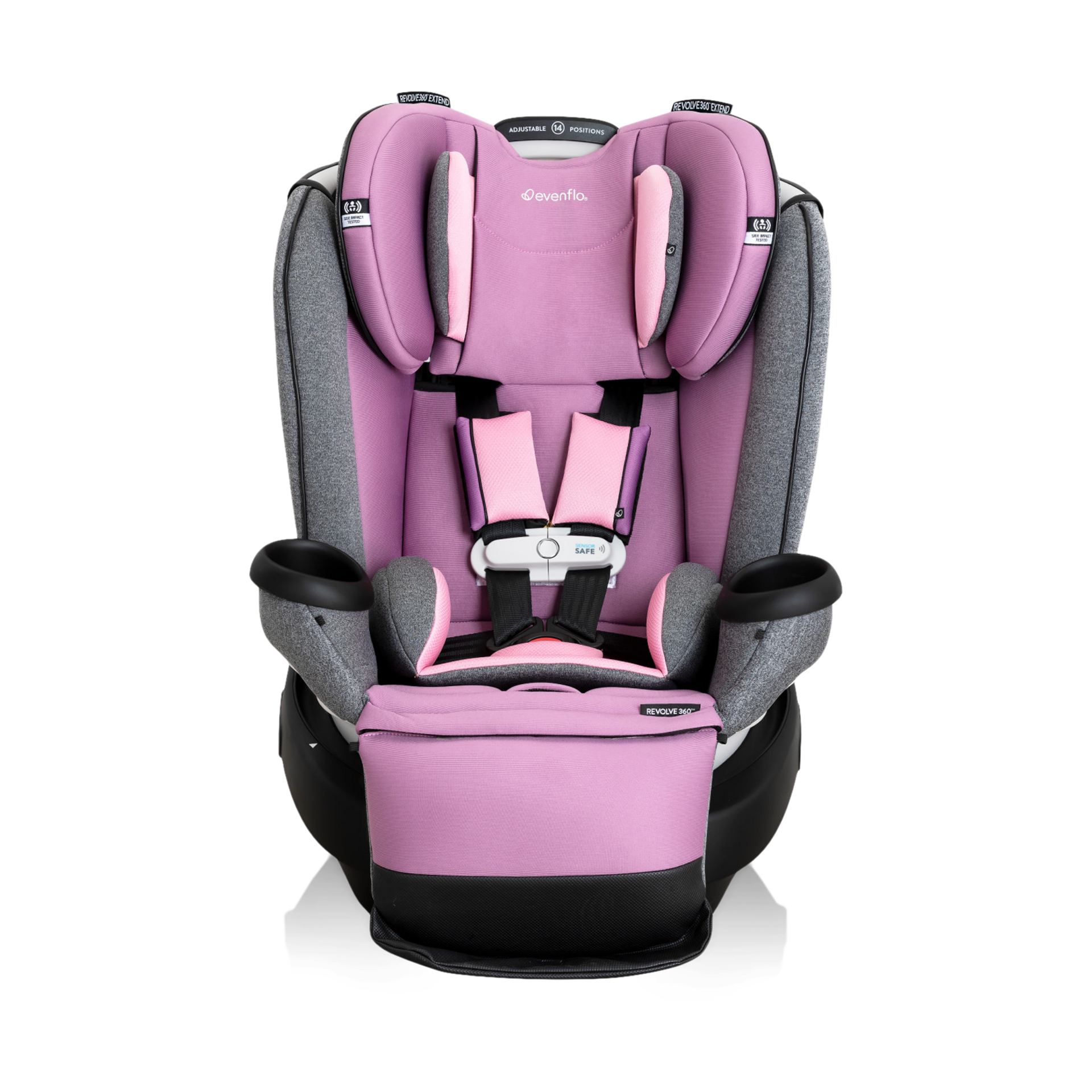 Evenflo Gold Revolve 360 Extend Rotational All-in-One with SensorSafe -  Opal Pink | Babylist Shop