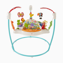 Fisher-Price Baby Bouncer Animal Activity Jumperoo Musical Play Center with Lights Sounds & Developmental Toys