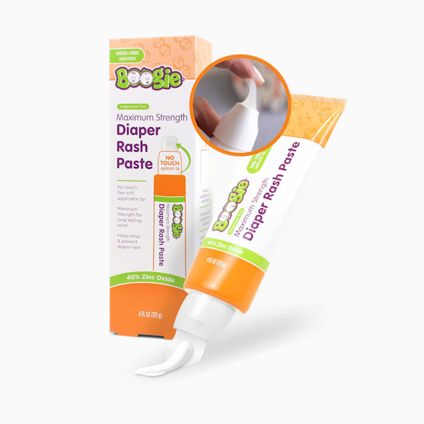 Boogie No-Touch Maximum Strength Diaper Rash Cream with Spatula Applicator in Tube.