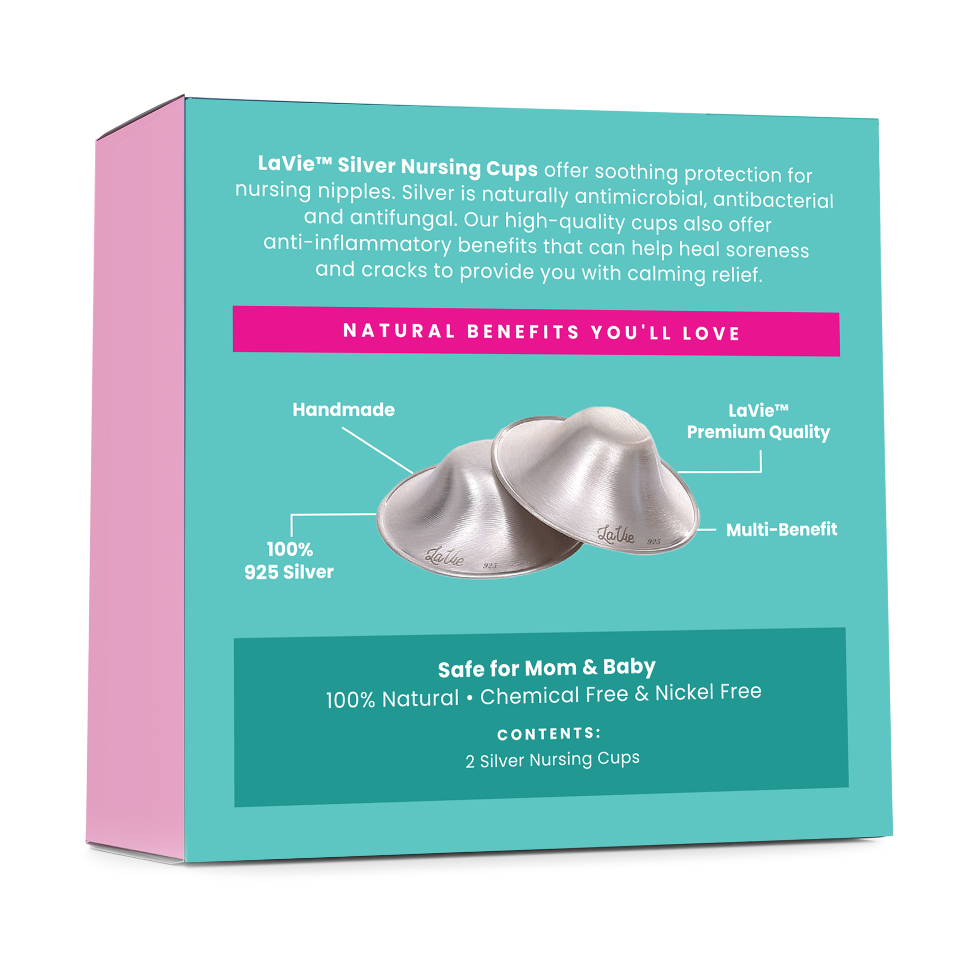 LaVie Silver Nursing Cup Set.