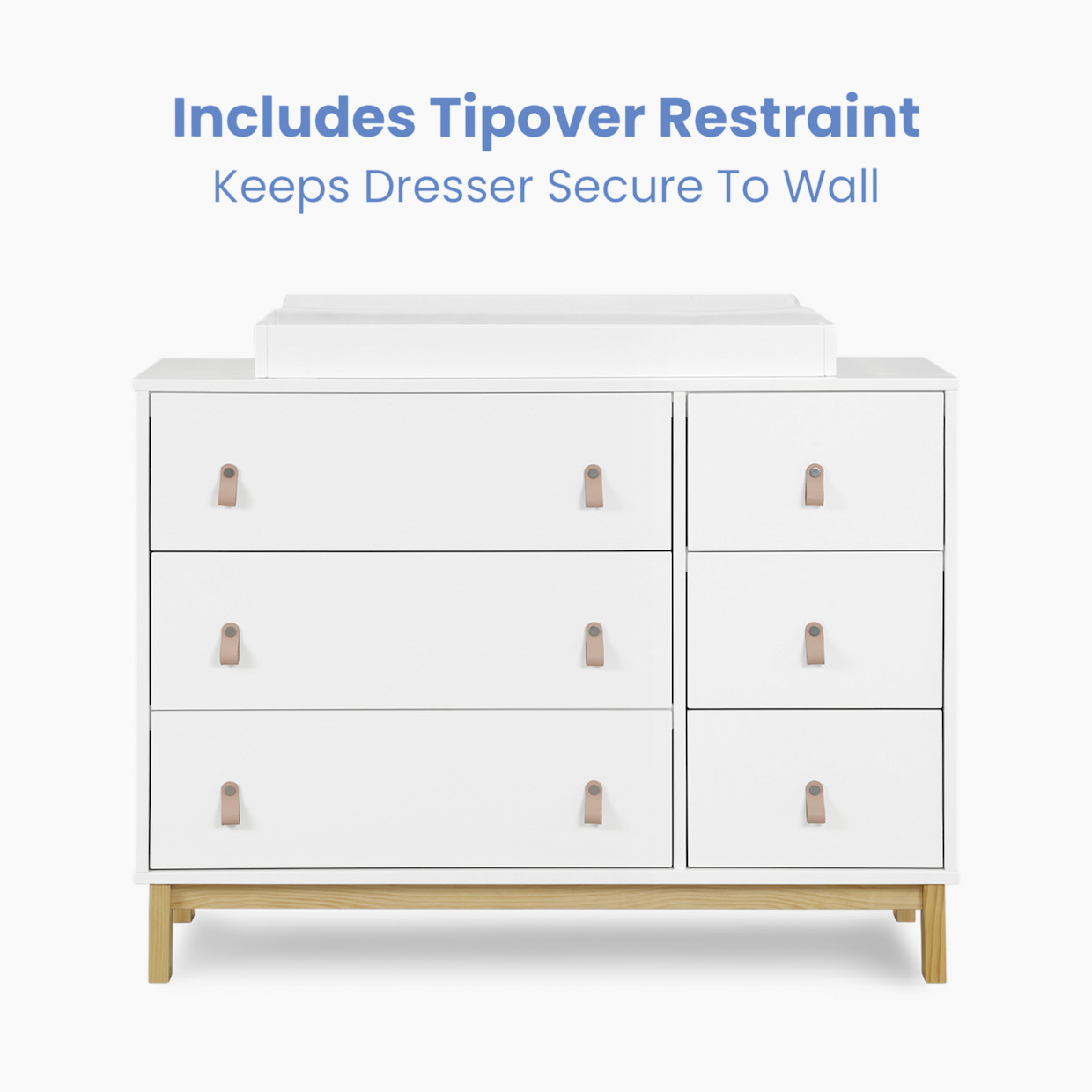 Delta Children babyGap Legacy 6 Drawer Dresser - Bianca White/Natural.