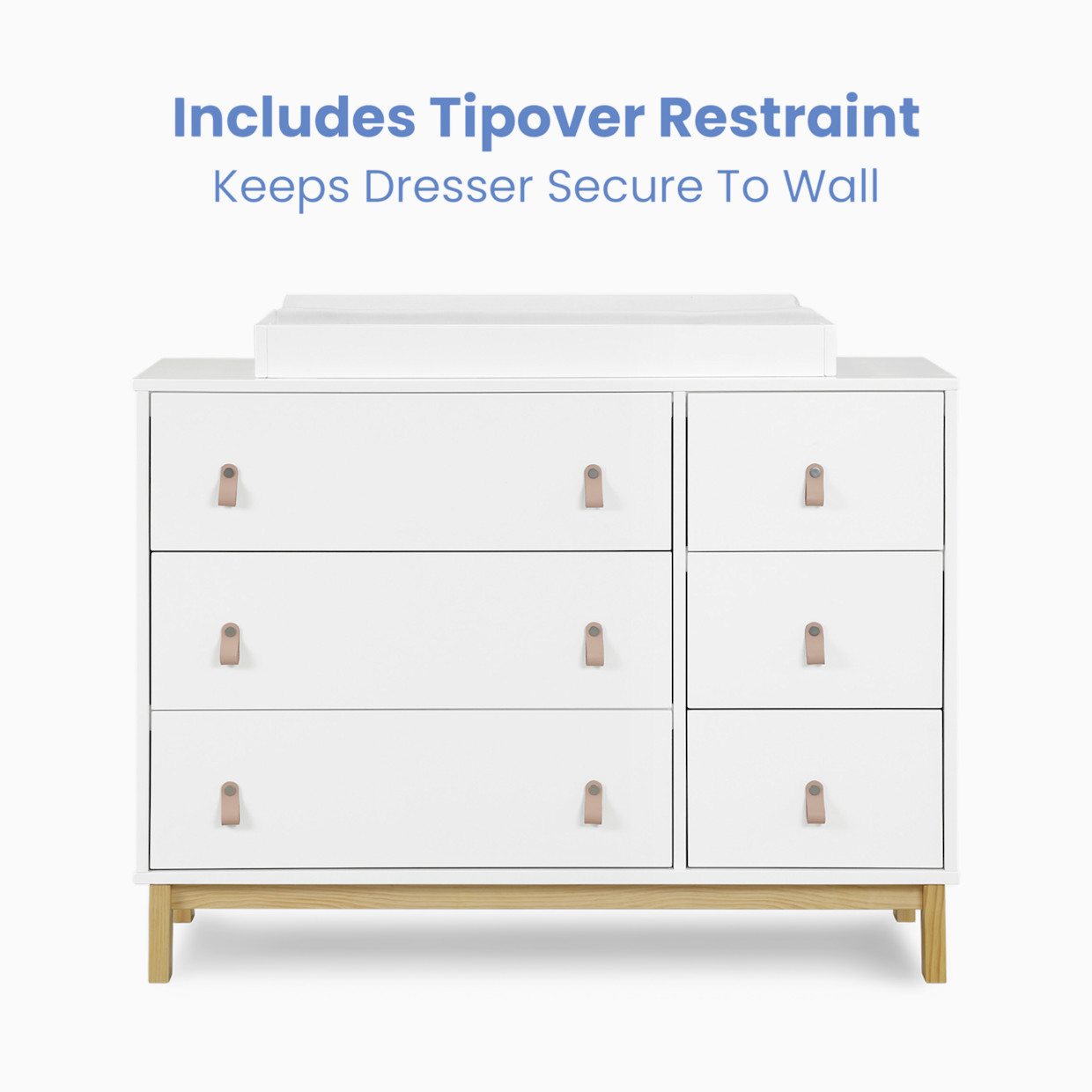 Delta Children babyGap Legacy 6 Drawer Dresser - Bianca White/Natural.