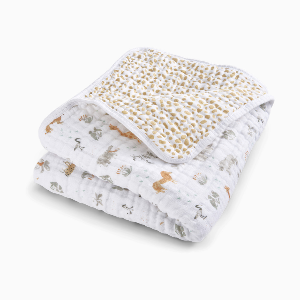 Aden + Anais Essentials Cotton Muslin Dream Blanket - Giraffe Safari.