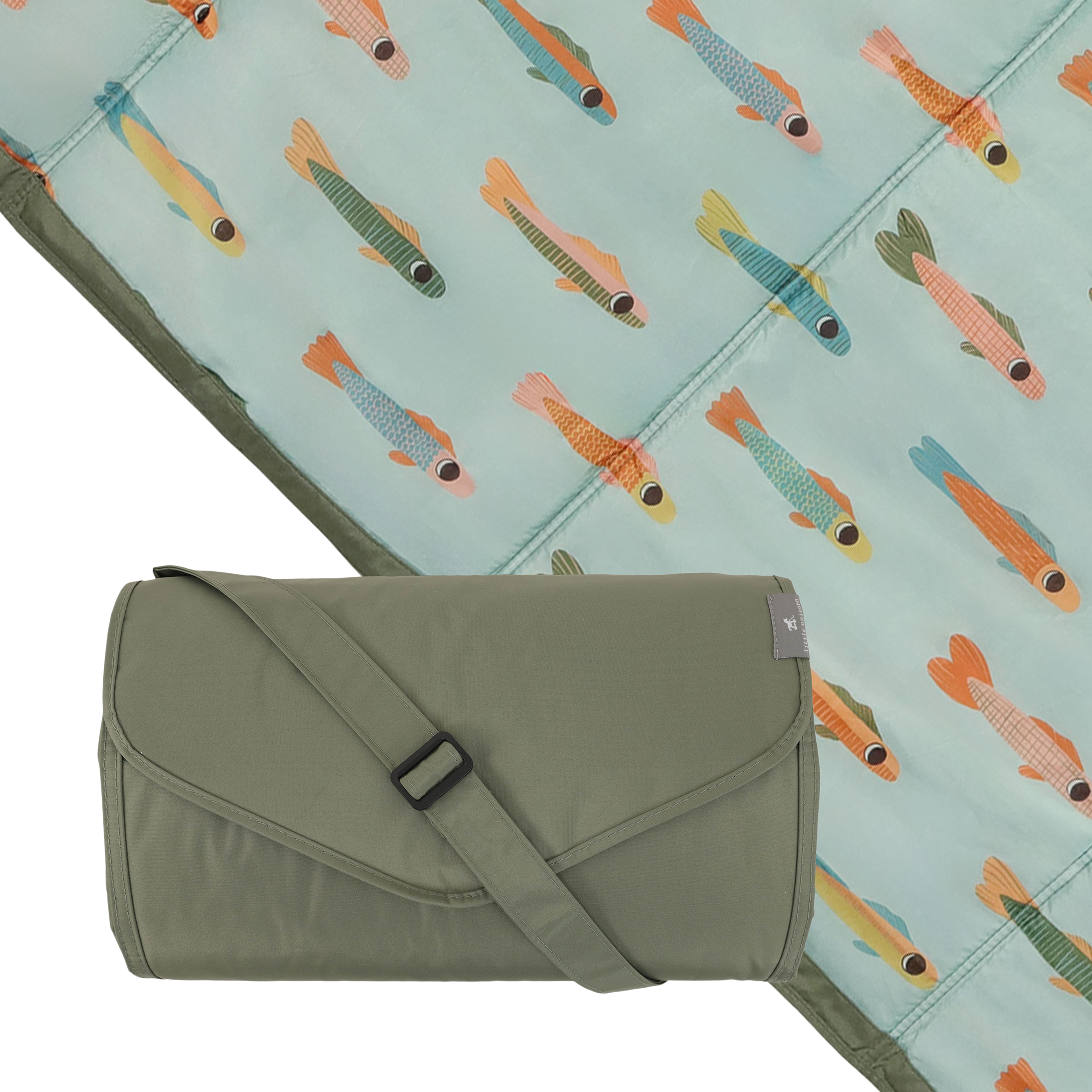 Little Unicorn Outdoor Blanket - Minnow Pond, 5 X 5 Ft.