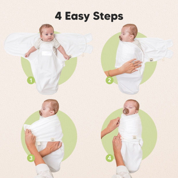 KeaBabies Soothe Zippy Swaddle Wraps (3 Pack) - Daffodil, One Size.